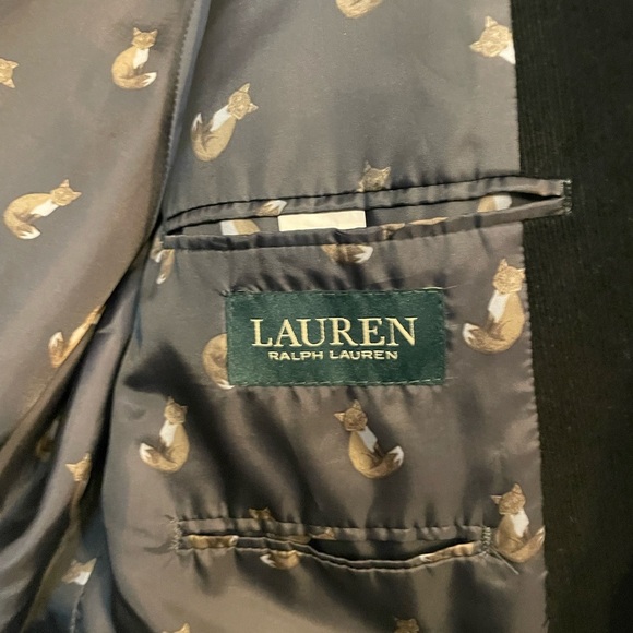 Ralph Lauren black corduroy sport Size 46R - Picture 3 of 6